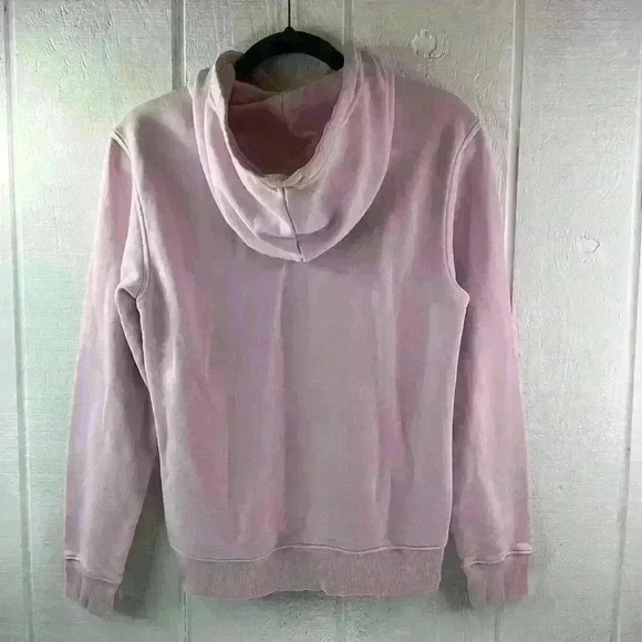Adidas Women’s Size XS Light Pink and White Logo Kangaroo Pocket Hoodie - Picture 4 of 4